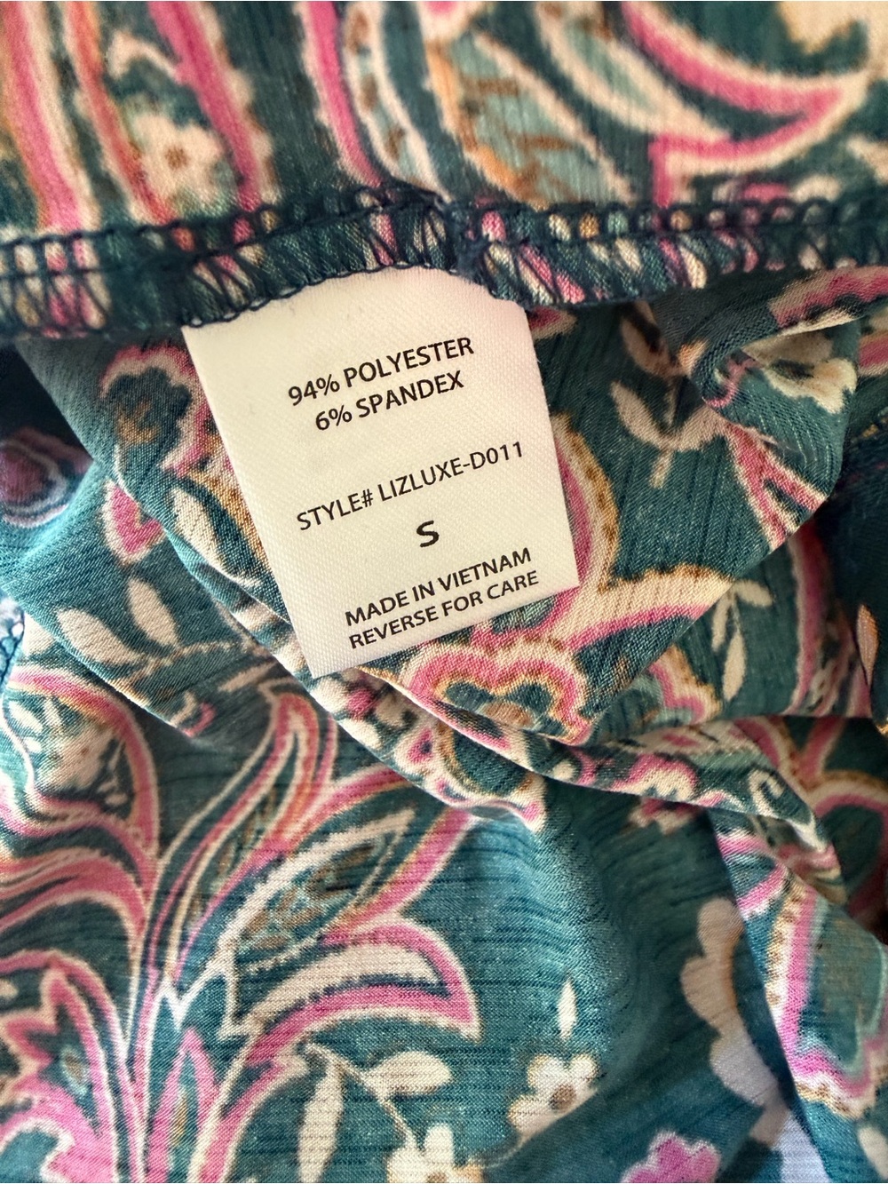 NWT DEAR SCARLETT NEW Floral Paisley Long-Sleeve Tunic Blouse - Picture 7 of 8